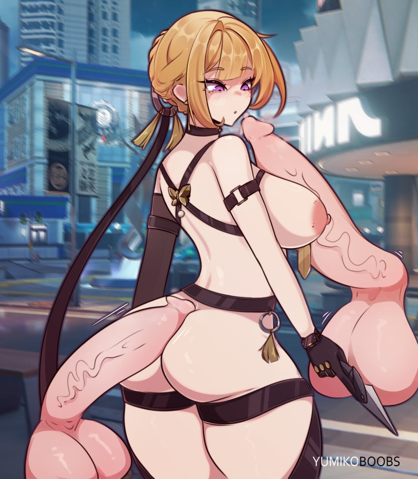 anime_girl big_breasts cocktail_dress cyberpunk evelyn evelyn_chevalier fanart game_character game_fanart glasses high_heels hoyoverse hyper_breasts nsfw nsfw_evelyn red_dress sexy_girl thicc voluptuous yumiko_boobs yumikoboobs zenless_zone_zero zzz zzz_evelyn