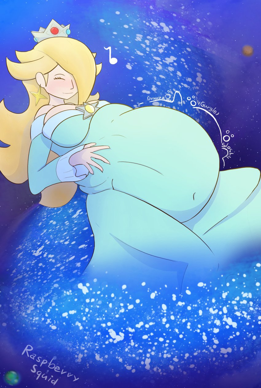 mario_(series) princess_rosalina raspberry_squid soft_vore super_mario_galaxy unbirthing vore vore_belly