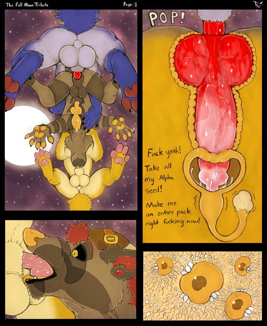 absurd_res animal_genitalia animal_penis anthro balls balls_on_face big_balls bodily_fluids canid canine canine_genitalia canine_penis canis cervical_penetration comic comic:full_moon_tribute cum cum_in_ovaries cum_in_throat cum_in_uterus cum_inside cuntboy double_penetration dragon fallopian_penetration fallopian_tubes fellatio fellowwolf full-package_cuntboy genital_fluids genitals group herm hermaphrodite hi_res hybrid imminent_impregnation impregnation internal internal_vaginal intersex intersex/male jax_the_alpha_(fellowwolf) knot knot_in_mouth knotted_penis knotting landon_(fellowwolf) low-angle_view male maleherm mammal multi_genitalia mythological_canine mythological_creature mythological_scalie mythology oral oral_knotting oral_penetration ovary_inflation ovum penetration penile penile_penetration penis penis_in_pussy penis_in_uterus pussy ryan_the_omega_(fellowwolf) scalie sex sperm_cell trio uterus vaginal_knotting vaginal_penetration vaginal_sex werecanid werecanine werecreature werewolf wolf x_ray_view