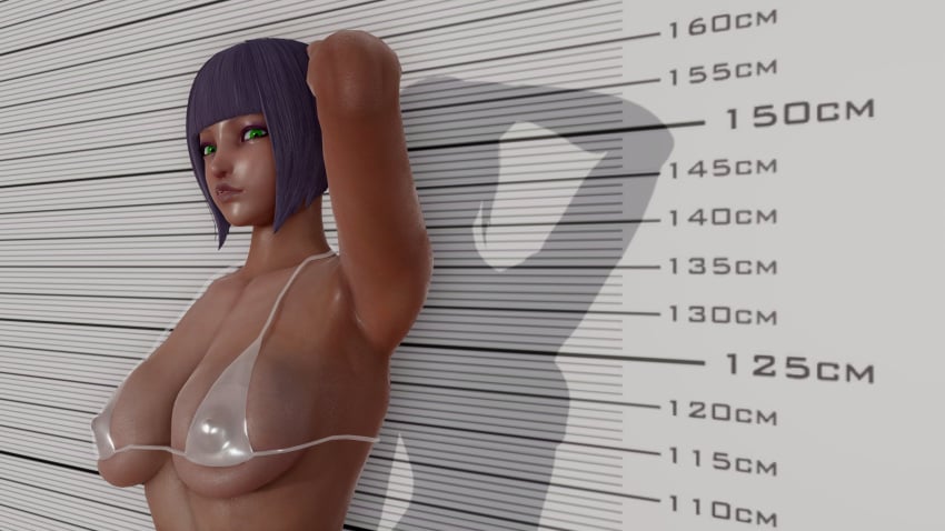 3d bikini capcom ecchi_fighties erect_nipples female female_focus female_only menat_(street_fighter) micro_bikini nipple_bulge street_fighter street_fighter_v tagme