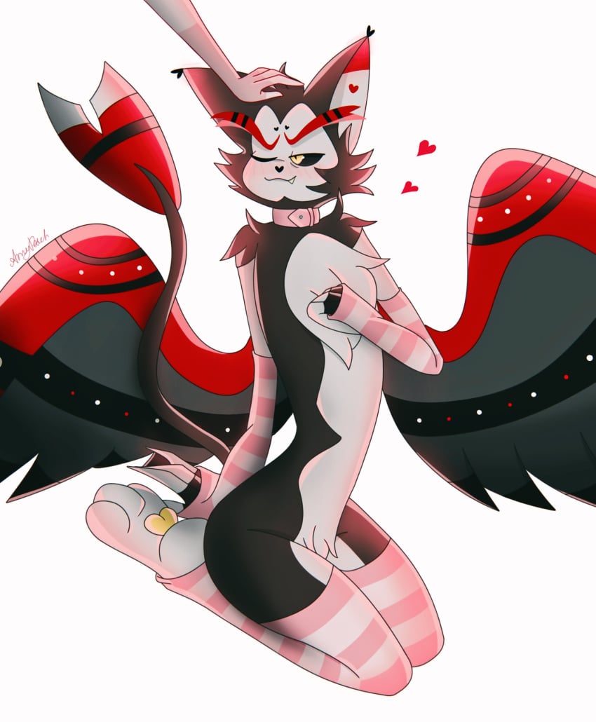 angel_dust_(hazbin_hotel) furry gay husk_(hazbin_hotel) stockings yaoi you_say_gay_i_say_fabulous