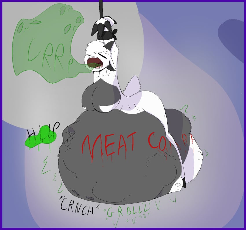 2024 2_horns 3_fingers absurd_res aliasing anthro anthro_pred arm_tuft ass belly belly_on_ground belly_squish big_belly big_breasts biped black_nose black_text bodily_noises bone_breaking border bound bovid bovid_horn breasts burp_cloud burping calling_for_help caprine caprine_horn cel_shading character_request closed_eyes cloud_emanata compression_sound_effect countershade_belly countershade_breasts countershade_fur countershading crunch crushing_sound_effect deep_squish digestion digestion_noises digital_drawing_(artwork) digital_media_(artwork) dripping_text elbow_tuft emanata english_description english_text face_imprint fatal_vore featureless_breasts female female_anthro female_pred fingers full-length_portrait fully_inside fur gaping_mouth goat goat_horn goat_tail green_burp_cloud green_text grey_belly grey_body grey_breasts grey_fur hair hand_imprint hands_tied hanging_from_rope hi_res hooved_fingers hooves horn huge_belly hyper hyper_belly imminent_death imprint legs_around_belly legs_around_own_belly mammal monotone_arms monotone_back monotone_butt monotone_face monotone_hair monotone_legs monotone_neck muffled multicolored_belly multiple_prey nude_anthro nude_female open_mouth portrait purple_border raised_arms raised_tail red_text resting_on_belly rope rumbling_stomach same_size_vore shaded shortened_sound_effect side_view soft_vore solo sound_effect_variant sound_effects squish struggling struggling_prey tail tcsrjx teeth text tuft two_tone_belly unseen_prey unwilling_prey urp uvula vore vowelless vowelless_sound_effect vowelless_vocalization white_arms white_back white_belly white_body white_butt white_face white_fur white_hair white_hands white_legs white_neck white_tuft wrinkles writing_on_belly