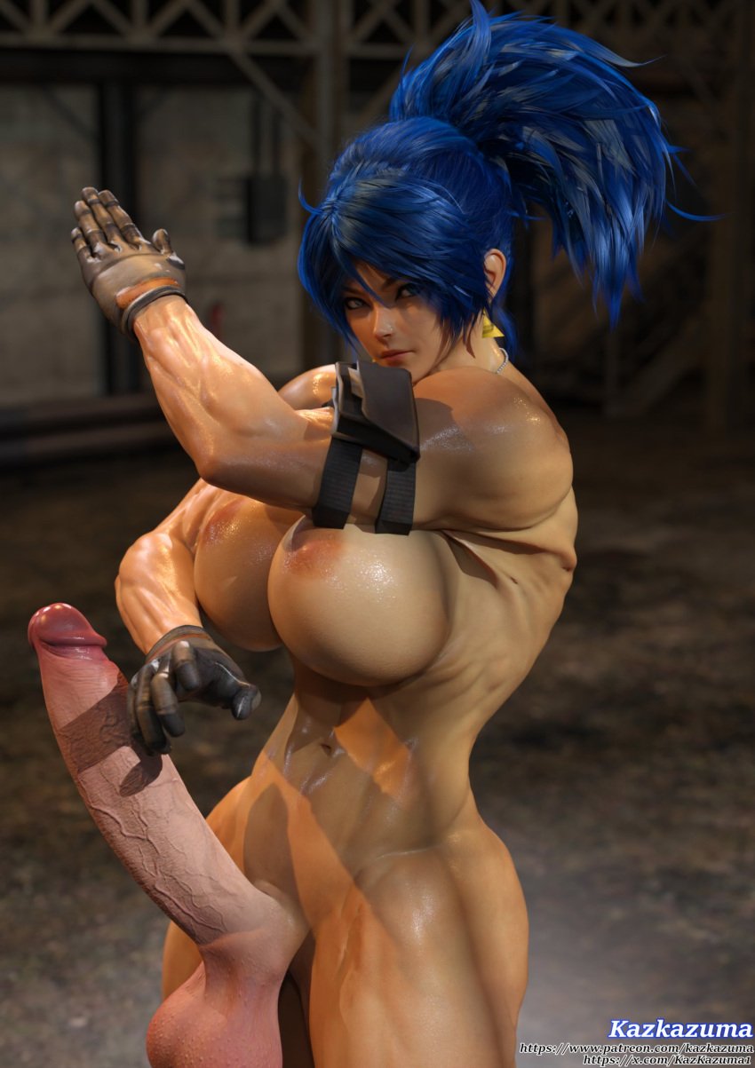 1futa 3d balls big_areola big_balls big_breasts big_cock big_penis big_testicles blue_eyes blue_hair breasts dickgirl erect erect_nipples erect_penis erection futa_only futanari huge_balls huge_breasts huge_cock huge_nipples huge_testicles human intersex kazkazuma king_of_fighters large_areolae large_balls large_breasts large_penis large_testicles leona_heidern long_hair long_penis nipples nude nude_futanari penis scrotum solo solo_futa testicles uncensored veiny_penis