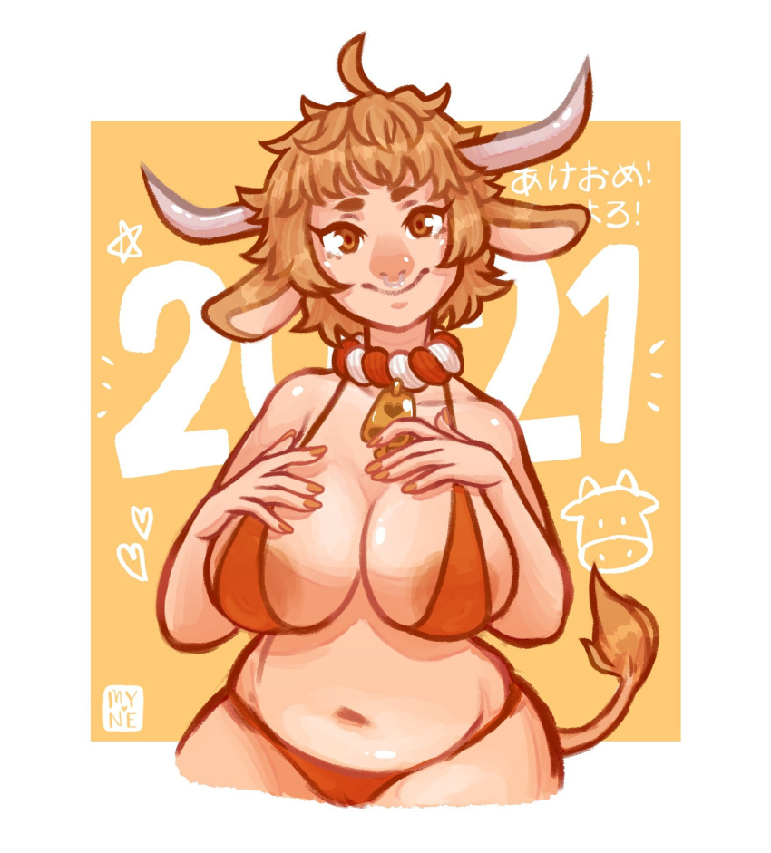 2021 cow_girl creampuff_myne horns huge_breasts original tagme