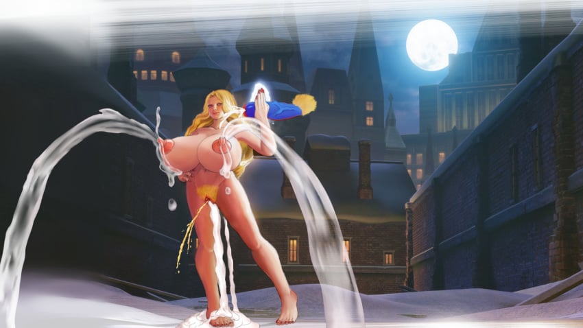 breasts city city_background cityscape cum disembodied_penis excessive_pubic_hair female female_focus gill kolin_(street_fighter) large_breasts long_hair moon moonlight night night_sky nipples nude nude_female outdoor_nudity outdoor_pee outdoors outside peeing pubic_hair squirting standing_pee street_fighter street_fighter_v urban urinating urinating_female urination urine urine_stream