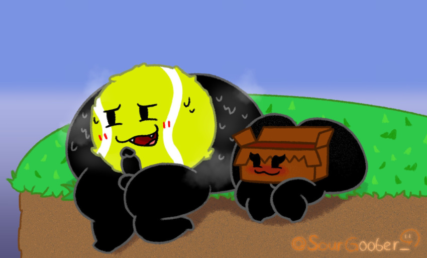 battle_for_dream_island bfdi big_ass blushing box_(sourgoober) bubble_butt huge_ass huge_butt lewdyoshyboy massive_ass object_show object_shows osc sitting sitting_on_floor sitting_on_ground tagme tennis_ball tennis_ball_(bfdi) thick_thighs wide_hips