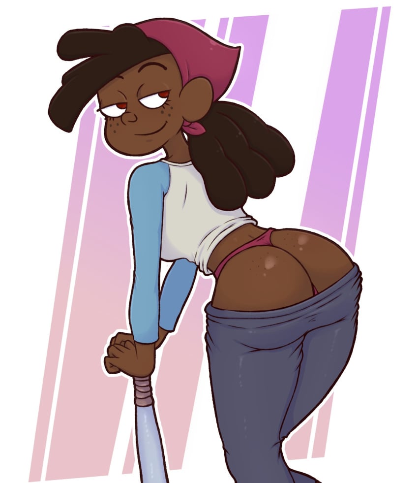 1girls big_ass cartoon_network clothing craig_of_the_creek dark_skin exhibitionism heyloodsdraws maya panties tagme