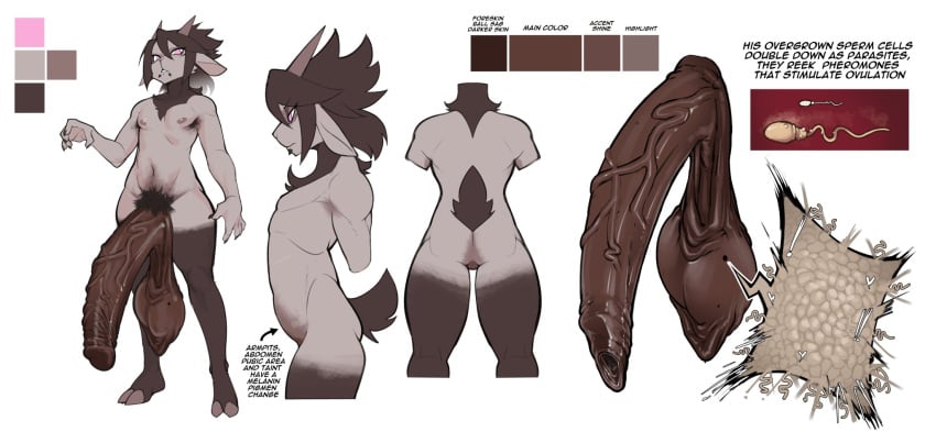 anthro balls_full_of_cum big_sperm brown_hair character_sheet cum excessive_cum floppy_ears foreskin fur furry fursona goat hanging_balls hooves horns huge_balls huge_cock hyper_penis imaaahorny massive_balls massive_penis mouth_piercing original_character piercing pink_eyes pubic_hair small_but_hung testicle_x-ray thick_cum uncircumcised uncut veiny_penis x-ray