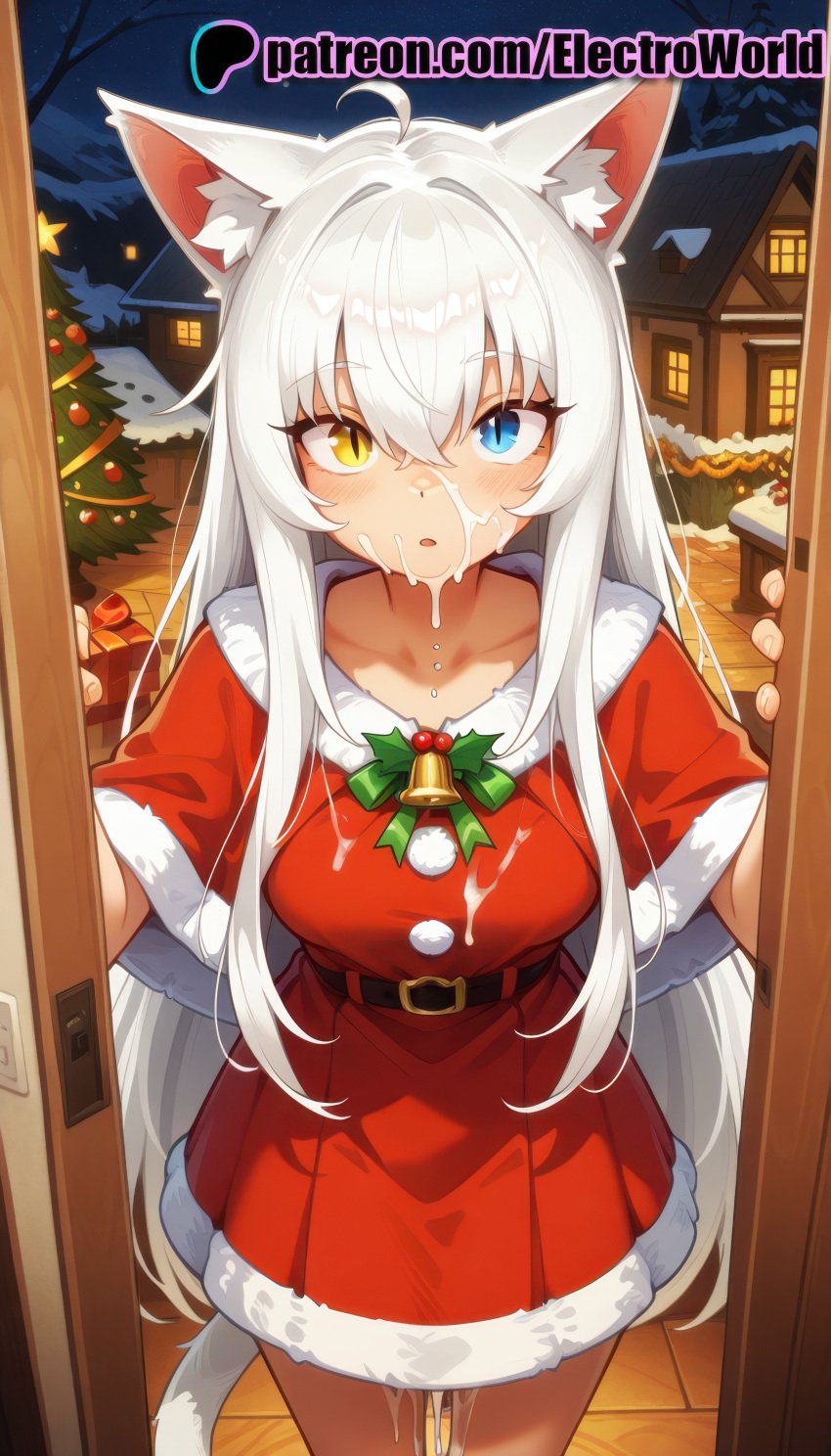 1girls 2025 ai ai_assisted ai_generated animal_ear_fluff animal_ears anime anime_girl anime_style antlers artist_name bell belt blue_eyes box building cake capelet chimney christmas christmas_lights christmas_ornaments christmas_tree coconut_(nekopara) coconut_(sayori) cum cum_on_body cum_on_breasts cum_on_clothes cum_on_hair deer_ears ejaculation electroworld english_text facial female fireplace fur-trimmed_capelet fur-trimmed_dress fur-trimmed_headwear fur-trimmed_skirt fur-trimmed_sleeves fur_trim gift gift_box heterochromia hi_res high_quality high_resolution highres holding_sack holly indoors merry_christmas neck_bell nekopara night open_window patreon patreon_username pom_pom_(clothes) red_capelet red_dress reindeer reindeer_antlers reindeer_costume rooftop sack santa_bikini santa_boots santa_costume santa_dress santa_gloves santa_hat snow snowing solo stable_diffusion suggestive_fluid tail tree watermark white_hair window wreath yellow_eyes