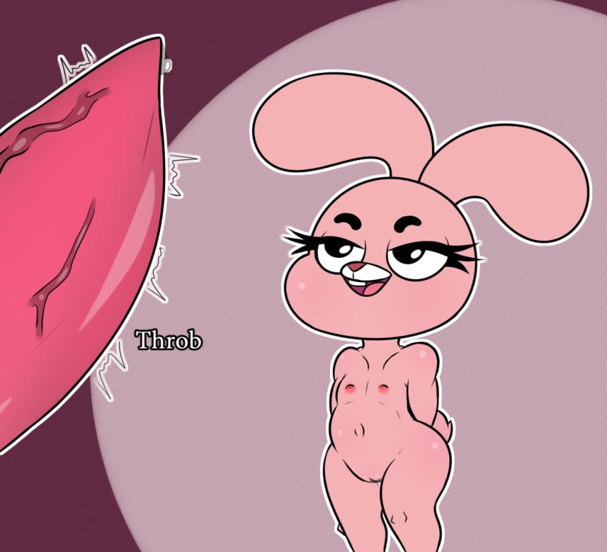 anais_watterson anthro catinheat female imminent_sex pink_skin rabbit tagme the_amazing_world_of_gumball