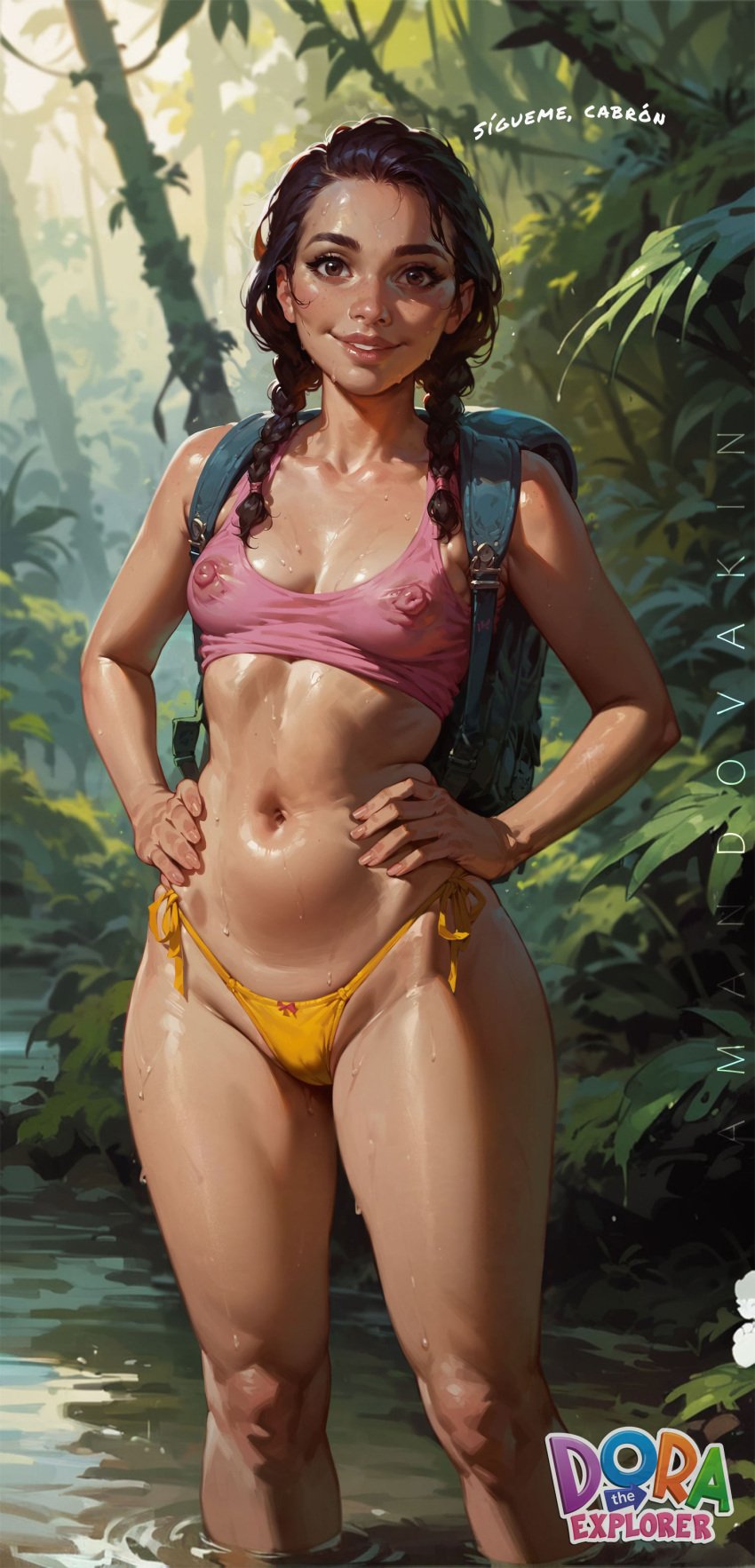 amandovakin bikini dora_the_explorer jungle latina petite small_breasts teenager younger_female