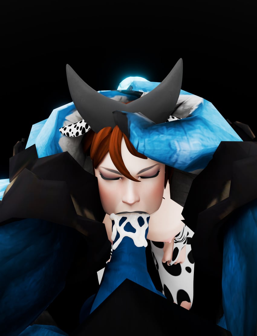 1boy 1girls 3d ahegao animal_genitalia armwear big_balls big_breasts biting black_lipstick blinking bull collar cow_ears cow_girl cow_horns cow_print cum cum_in_mouth deepthroat dota dota_2 grabbing_balls grabbing_head horn horny horny_female horsecock itlaasar large_penis licking_penis looking_at_viewer makeup male/female marci marci_(dota) monster naughty_face on_knees one_eye_closed oral oral_sex pov pov_eye_contact simple_background smile spirit_breaker_(barathrum) stockings sucking sucking_penis throat_fuck two_fingers_up valve