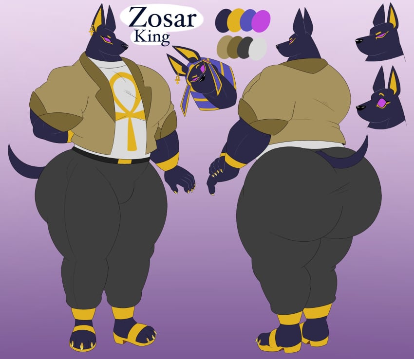 abs anthro anubis ass biceps big_ass bubble_butt canine jackal large_assmale muscles muscular muscular_arms muscular_legs muscular_male muscular_thighs pecs tail