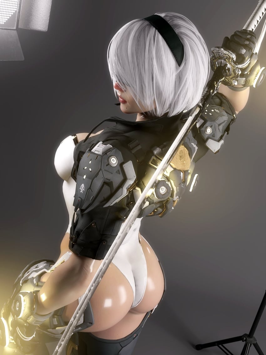 1girls 3d android ass big_ass big_breasts bottom_heavy breasts bust busty chest curvaceous curvy curvy_figure female female_focus gynoid hips hourglass_figure huge_ass huge_breasts humanoid large_ass large_breasts legs leotard light-skinned_female light_skin mature mature_female nier nier:_automata nier_(series) platinum_games slim_waist thick thick_hips thick_legs thick_thighs thighs top_heavy voluptuous waist wide_hips word2 yorha_2b