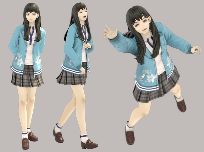 3d atlus blazer clothing female isonokami_tao_(megami_tensei) jacket megami_tensei not_porn safe safe_for_work school_uniform sfw shin_megami_tensei shin_megami_tensei_v skirt solo sweater uniform