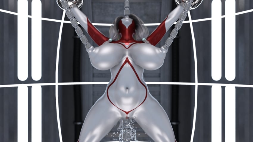 3d 3d_(artwork) alien alien_girl alien_humanoid asian asian_female big_breasts bodypaint breasts female female_focus giant_ass giant_breasts giantess glowing_eyes large_ass large_breasts massive_ass massive_breasts massive_butt massive_thighs nude nude_female original original_character ponytail red_body red_bodypaint red_skin restrained silver_body silver_bodypaint silver_hair silver_skin superheroine thick_ass thick_butt thick_hips thick_thighs thighs ultraman_(franchise) ultrawoman yoidore