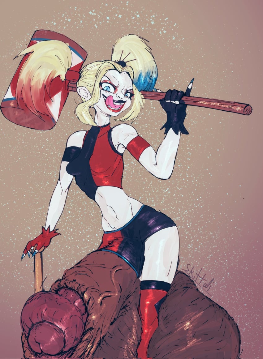 1futa 2024 armpits balls big_balls big_penis blonde_hair breasts clothed clothing clown clown_girl dark_penis dc_comics dyed_hair excessive_foreskin futa_only futanari gigantic_penis gigantic_testicles harleen_quinzel harley_quinn huge_balls huge_cock huge_penis huge_testicles hyper_balls hyper_penis large_balls midriff mostly_clothed penis skittali solo standing veiny_penis white-skinned_female