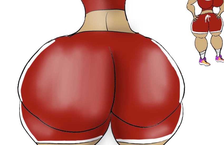 back_view big_ass biscuous curvy female herocane june_(herocane) original original_character thick_thighs wide_hips