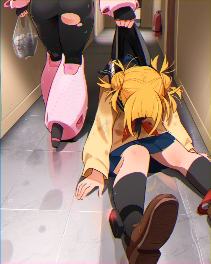 2025 2girls ankle_monitor beer big_ass bite_mark bite_mark_on_ass blonde_hair boku_no_hero_academia bubble_ass bubble_butt caked_up comedic comedy defeated dragged_away dragging fat_ass fire_extinguisher funny hero_outfit_(mha) heroine himiko_toga imminent_sex khyleri large_ass meme my_hero_academia ochako_uraraka ochako_uraraka_(hero_outfit) panties panties_around_one_leg red_panties school_uniform schoolgirl superhero_costume superheroine thick_ass thick_thighs toga_himiko torn_clothes torn_clothing twitter_link twitter_username uraraka_ochako uraraka_ochako_(hero_outfit) wet
