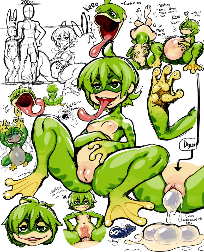 2016 ? amphibian animal_genitalia animal_penis anthro armpits ass big_penis birth birthing breasts digestion drooling egg egg_laying equine_penis female frog green_eyes green_hair green_skin hair half-closed_eyes heart horsecock human_with_animal_genitalia human_with_horsecock humanoid humanoid_penis internal inverted_nipples keropin lagomorph long_ears mammal midriff modeseven navel nipples nude open_mouth penetration penis plump_labia pussy rabbit rebirth saliva same_size_vore simple_background size_difference sketch small_breasts tongue tongue_out transformation vaginal_penetration vein veiny_penis vore white_background