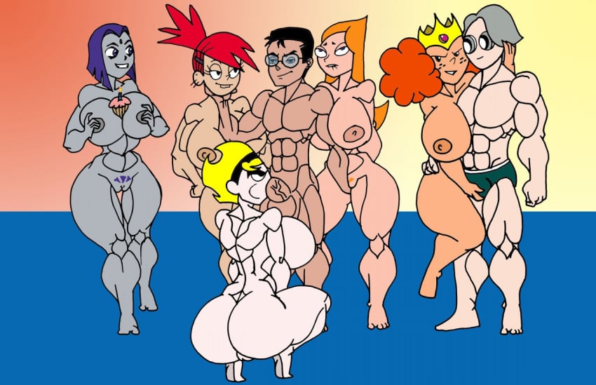 2boys 5girls abs aged_up ahe_gao alternate_breast_size back_view bare_shoulders barefoot big_ass big_breasts big_butt biting_lip black_eyes black_hair blonde_hair blue_eyes blue_hair breasts busty butt_crack caglioro3666 cake candace_flynn cartoon_network cheek_bulge cleavage crossover crown curvy dat_ass dc dc_comics dcau demon demon_girl detailed_background disney erect_nipple erect_nipples erection eyelashes fellatio female fingering fire forehead_jewel foster's_home_for_imaginary_friends frankie_foster freckles front_view glasses grabbing gray_eyes group hair_ornament hairband hairclip hourglass_figure human large_breasts looking_up male mandy_(billy_and_mandy) multiple_boys multiple_girls muscular naked nipples nude oral oral_sex orange_hair original_character phineas_and_ferb powerpuff_girls princess_morbucks pubes pubic_hair rachel_roth raven_(dc) red_hair rolling_eyes short_hair sideboob sitting standing standing_sex straight teen_titans teenage the_grim_adventures_of_billy_and_mandy tiara twintails vein veins veiny_penis voluptuous white_hair wide_hips yellow_hair