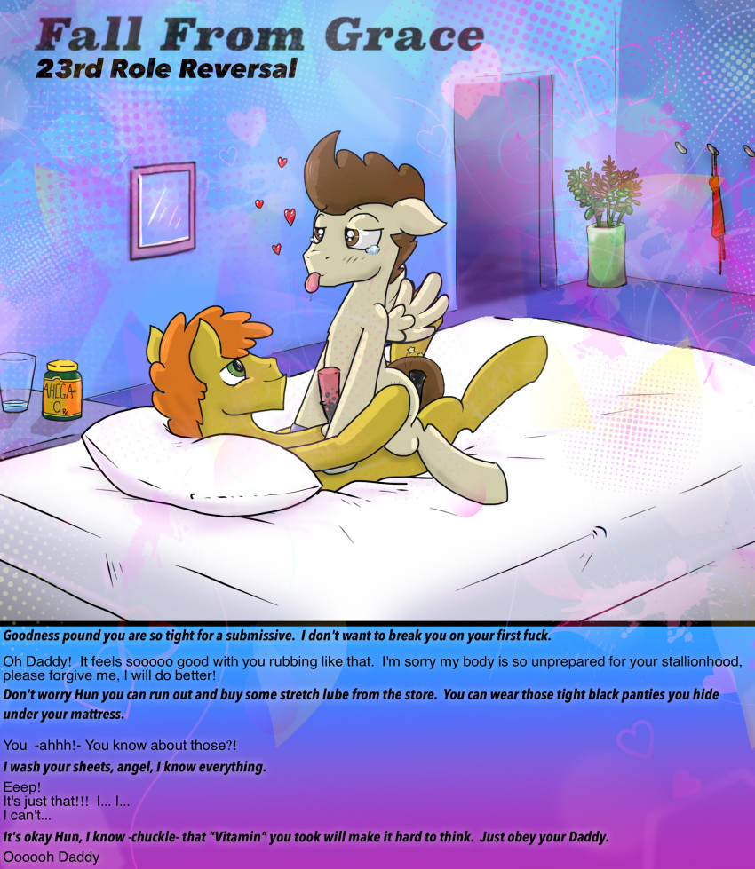 age_difference aged_up buttjob carrot_cake_(mlp) drugs equine father father_and_son friendship_is_magic heart incest killian_joy male mammal my_little_pony pound_cake_(mlp) role_reversal son story teasing tongue tongue_out yaoi