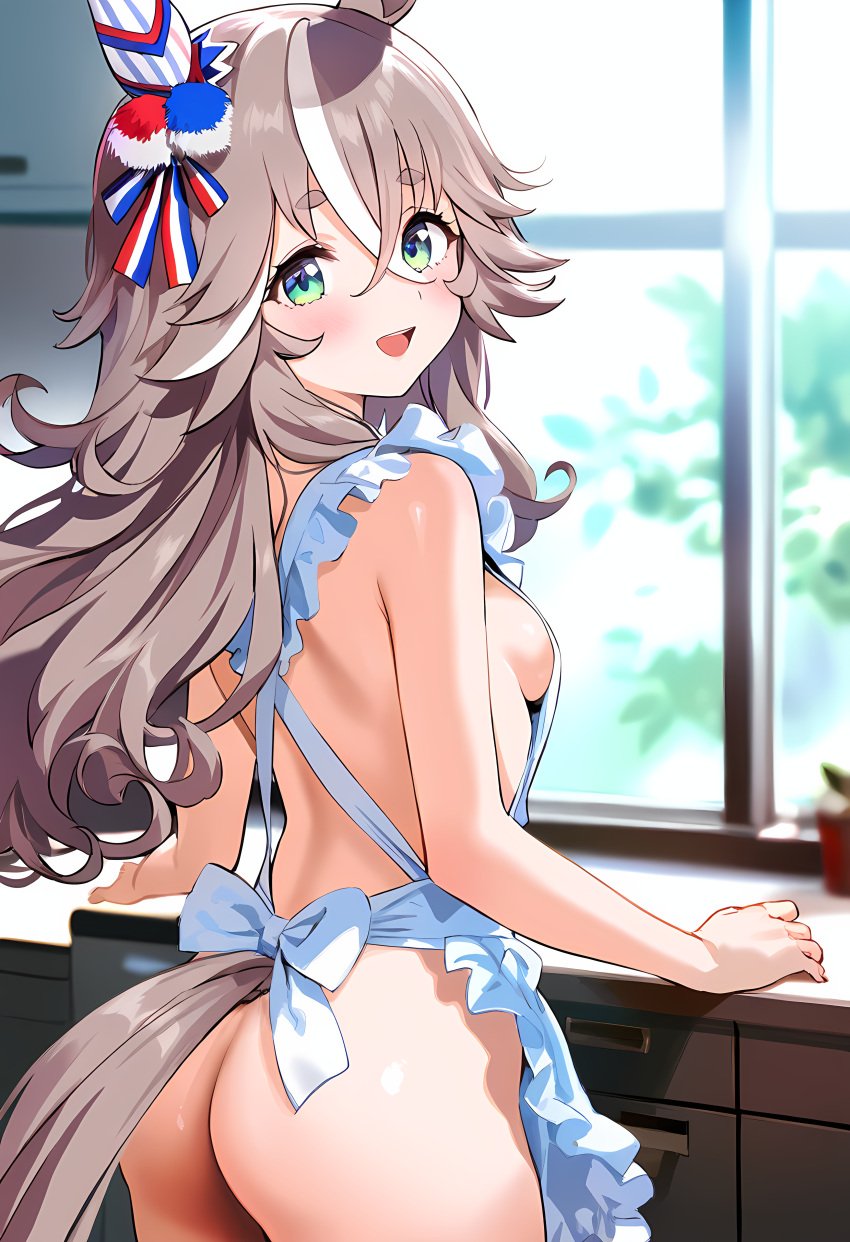1girls ai_generated animal_ears anthropomorphization artist_request eyes female hair legs skin tagme umamusume umamusume_pretty_derby wonder_acute_(umamusume) young