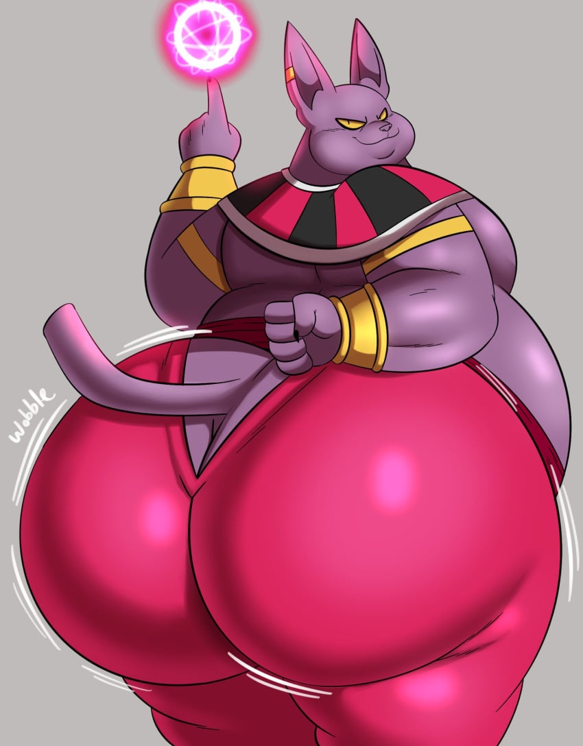 ass_bigger_than_head big_ass big_butt champa dragon_ball dragon_ball_super fat fat_ass fat_butt fat_male feline feline god megacoolbear_(artist) overweight overweight_male