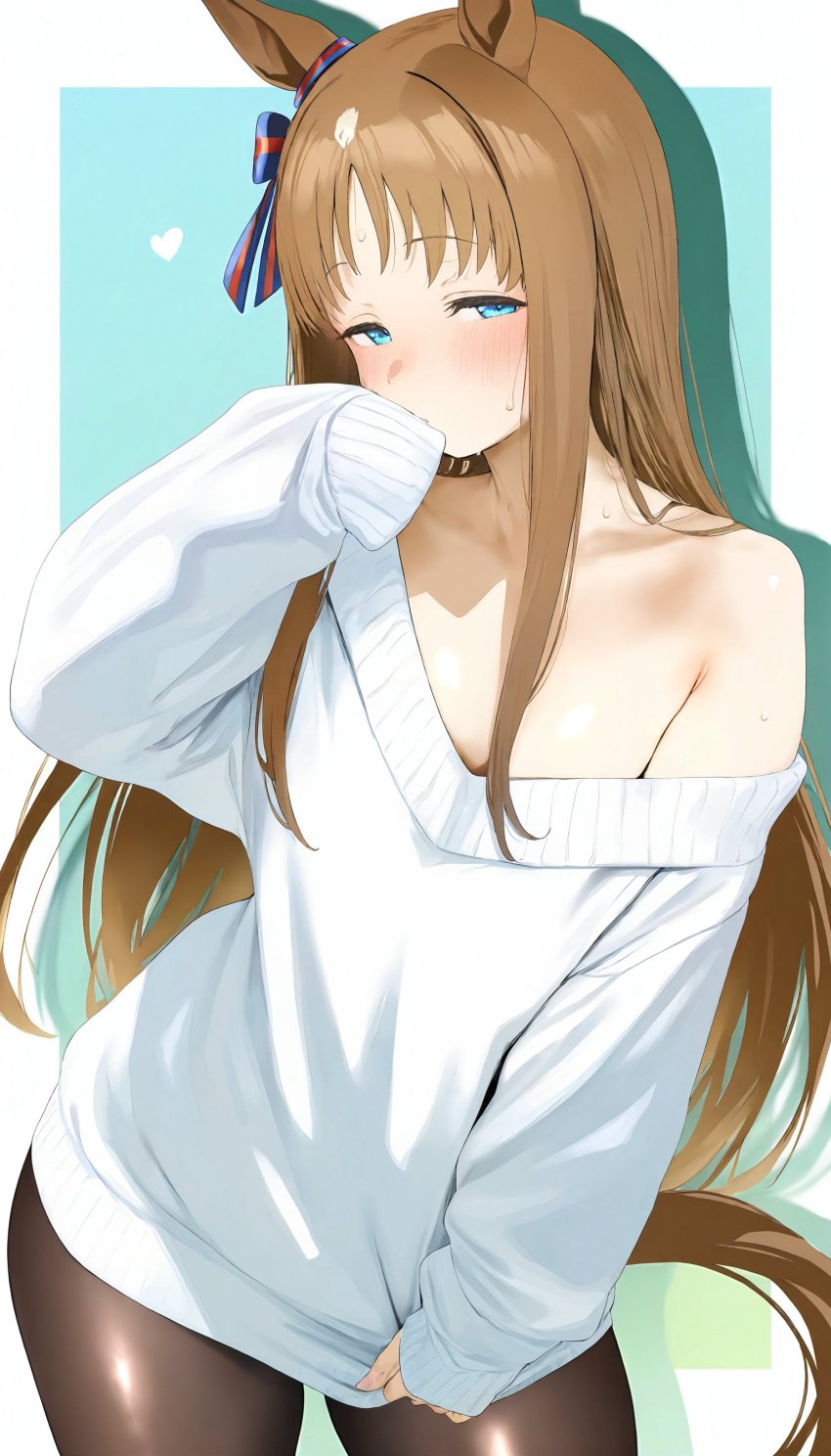 1girls ai_generated animal_ears anthropomorphization artist_request eyes female grass_wonder_(umamusume) hair legs skin tagme umamusume umamusume_pretty_derby young
