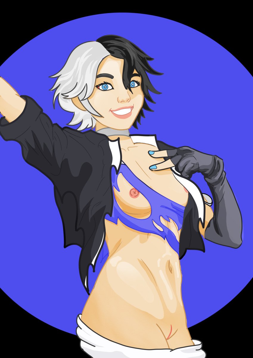 armpit_lick armpit_licking armpits breast_sucking cum cum_on_body cute_girl defeated defeated_heroine luna_snow marvel marvel_comics naked naked_female nipple_licking nipple_suck nipples petite petite_girl shredded_clothes slime small_breasts smiling smiling_at_viewer stripping torn_clothes torn_clothing