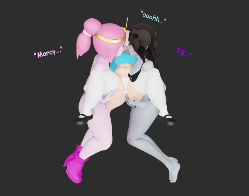 3d adventure_time ass dress fat_ass female fionna_and_cake fionna_campbell fionna_the_human_girl futa_on_female futadom futanari heperson intersex marceline marceline_the_vampire_queen princess_bubblegum skirt thick thick_ass thick_thighs thighhighs thighs threesome yuri