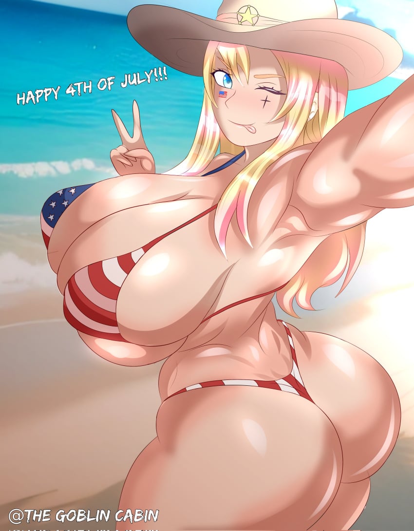 1girls 2025 4th_of_july :p american_flag american_flag_bikini american_flag_print ass beach big_ass big_breasts big_butt big_penis bikini blonde_hair blue_eyes bottom_heavy breasts breasts_bigger_than_head bubble_butt caked_up cheesecake cowboy_hat dumptruck_ass english_text enormous_breasts enormous_penis fat_ass female female_focus female_only g_string hat huge_ass huge_breasts hyper_breasts independence_day large_ass large_breasts light-skinned_female light_skin long_hair looking_back micro_bikini nipple_bulge oc ocean original pawg peace_sign round_ass sand selfie sheriff sheriff_badge solo solo_female solo_focus tattoo text the_goblin_cabin_(mclovintrue) thick_ass thick_thighs thong thong_bikini thunder_thighs tight_clothing tongue tongue_out top_heavy venus_body voluptuous voluptuous_female wide_hips wink winking winking_at_viewer