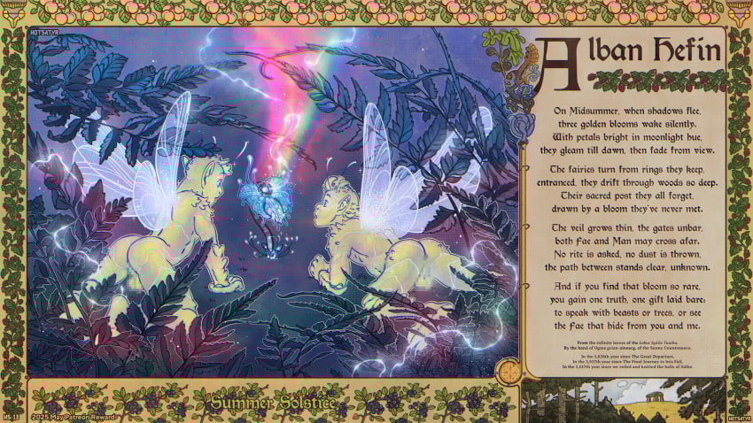 alban_hefin all_fours antennae_(anatomy) arthropod ass athletic balls big_balls blush celtic celtic_mythology detailed dragonfly_wings duo duo_focus elf english_text european_mythology fairy fairy_dust fairy_tales fantasy fantasy_world femboy fern flower forest forest_background forest_sex framed_picture from_behind_position genitals grass grass_field grassland group hi_res holidays hotsatyr humanoid humanoid_pointy_ears hypnosis insectoid_wings leaf leaves_on_ground light lying macro magic magic_circle male male/male mammal midsummer mind_control mullet muscular muscular_male mythical mythology nature nature_background nature_spirit nude on_front plant poetry pointy_ears rear_view ritual ritual_sex ritual_site saggy_balls scared sex shaved_balls size_difference small_balls smaller_male summer summer_(season) summer_solstice text tree