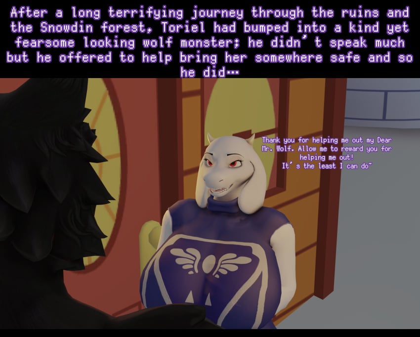 big_breasts breasts female furry huge_breasts milf novaparadox1337 tagme thick_thighs toriel undertale wide_hips