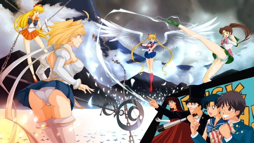 00s 1990s_(style) 4chan 6+girls ami_mizuno arcueid_brunestud ass battle battle_moon_wars big_butt bishoujo_senshi_sailor_moon blonde_hair blood blue_sailor_collar bottom_heavy bow chains clothing crossover drawfag eternal_sailor_moon food gaijin_4koma_(meme) hotaru_tomoe huge_ass inner_senshi kicking long_hair magical_girl makoto_kino mamoru_chiba meme minako_aino multiple_girls nigiriushi nosebleed panties phantas-moon pink_bow popcorn red_bow rei_hino retro_artstyle sailor_collar sailor_jupiter sailor_mars sailor_mercury sailor_moon sailor_saturn sailor_senshi sailor_venus skirt small_breasts stockings striped_clothes striped_panties telescope thighhighs tohno_shiki tsukihime tsukino_usagi tuxedo_mask underwear usagi_tsukino very_long_hair wings