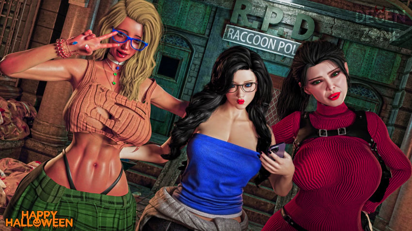 3d 3d_(artwork) 3d_model ada_wong adapted_costume ashley_graham big_ass big_breasts big_thighs black_hair blender blender3d blender_(artwork) blender_(software) blender_cycles blonde_female blonde_hair blonde_hair blue_eyes capcom catherine_scratch-patrickson cosplay degenzone girlfriend girlfriends_mother girly goth goth_girl gothic green_eyes halloween halloween_costume halloween_theme hope_springs jill_valentine long_hair milf milfs mommy mother mother_and_daughter motherly_figure night nopixel onx original original_character original_characters police police_station resident_evil resident_evil_2 resident_evil_2_remake resident_evil_3 resident_evil_3_remake resident_evil_4 resident_evil_4_remake ripped_clothing ripped_pants roleplay roleplay_character schoolgirl selfie selfie_pose smiling smiling_at_viewer stacy_miller tanned tanned_female tanned_girl tanned_skin teenager toned toned_body toned_female toned_legs toned_stomach wife