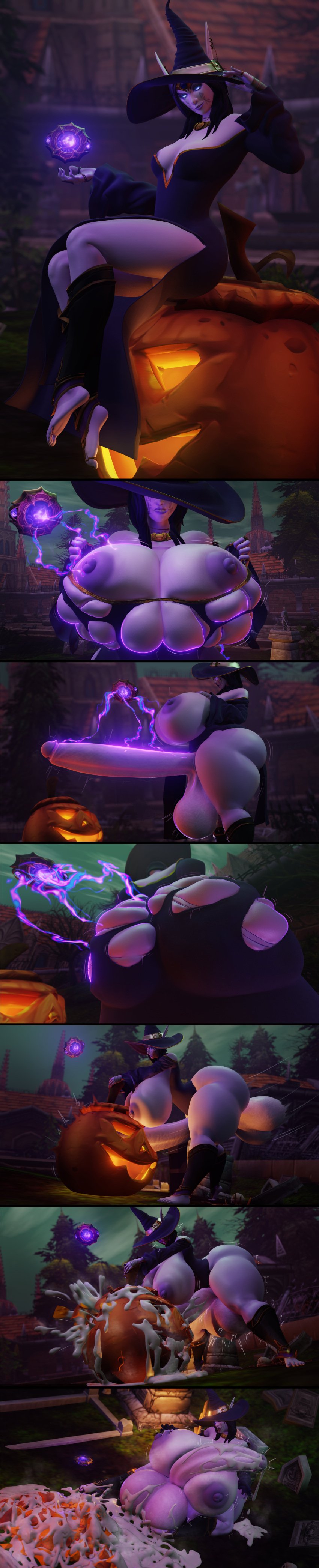 1futa 3d ass_expansion balls_expansion breast_expansion cum ejaculation futa_only futanari gigantic_ass gigantic_breasts gigantic_penis gigantic_testicles huge_ass huge_breasts penis_expansion pumpkin sequence solo solo_futa transformation transformation_sequence vanasmut void_corruption_(warcraft) world_of_warcraft xal'atath