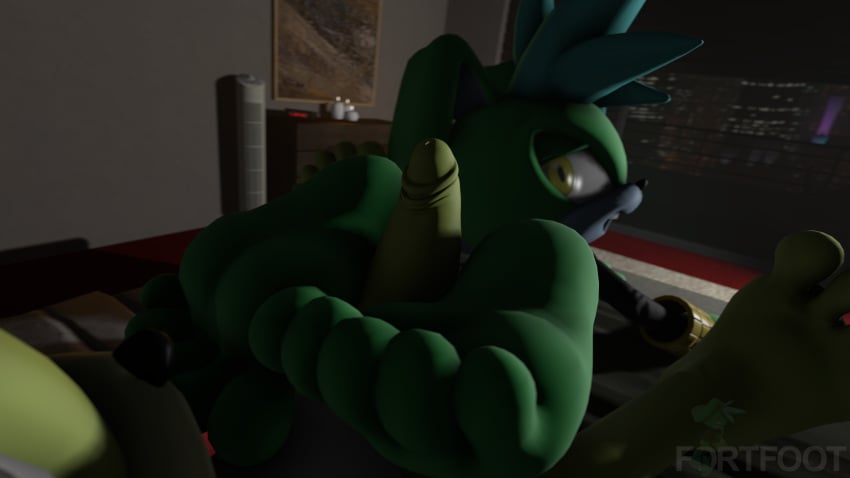 2025 2160p 2boys 3840x2160 3d 3d_(artwork) 3d_model 3d_render 3dcg 4k 4k_resolution 4k_uhd 5_toes absurd_res absurdres anthro bed bedroom big_feet blue_hair bunny bunny_boy bunny_ears city_background custom_character_(sonic_forces) dick digital_media digital_media_(artwork) duo erection fan_character feet_on_penis foot_fetish foot_focus footjob fortfoot furry green_body hard_cock hard_on homosexual humanoid_feet indoors lagomorph looking_back male male/male mobian_(species) mobian_rabbit nixon_(fortfoot) nixon_the_bunny oc open_mouth original_character original_characters penis penis_between_feet rabbit rabbit_boy ralli_(rsgp) ralli_the_bunny sega sfm soles sonic_(series) sonic_fan_characters sonic_forces sonic_the_hedgehog_(series) source_filmmaker source_filmmaker_(artwork) toe_curl toes uncensored widescreen