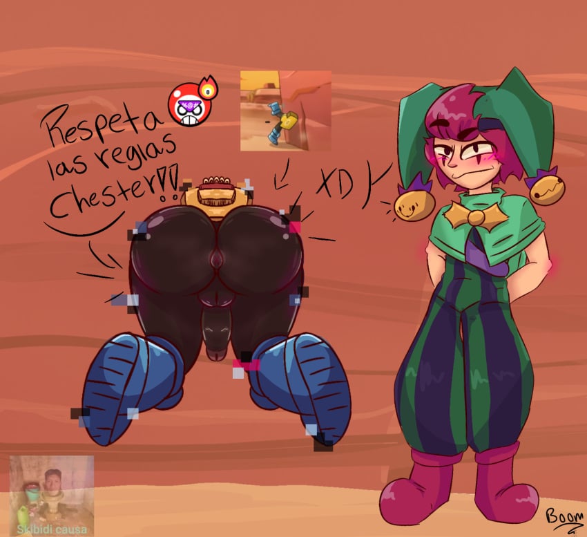 brawl_stars chester_(brawl_stars) gay meeple_(brawl_stars) say_gex