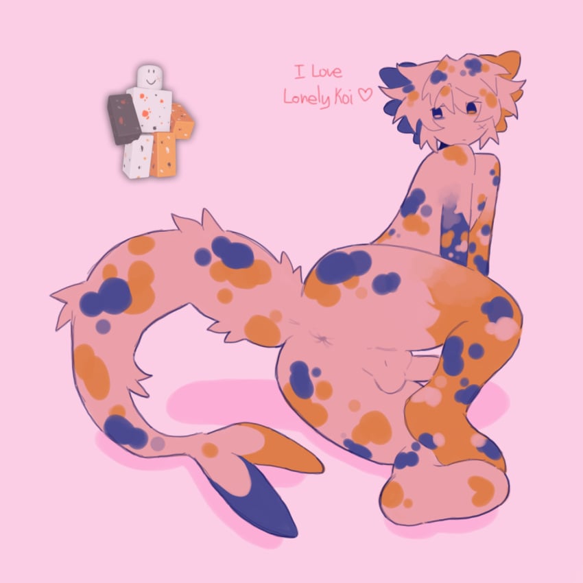 anus ass asshole balls calico_cat calico_pattern dick fish_tail fur koi lonelykoi male male_only ocean_terror paws penis reference_image roblox roblox_avatar roblox_myth robloxian self_upload sexmaster99 tagme