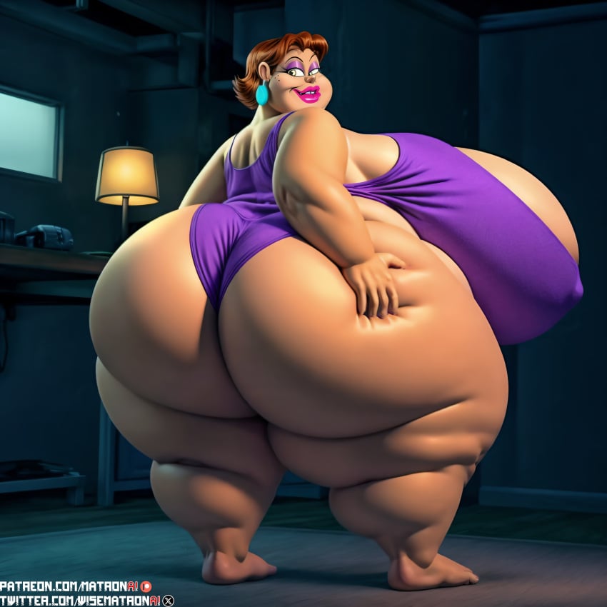 1girls 4k a_movie_of_eggs ai_generated bbw brown_hair chubby chubby_female fat fat_ass fat_butt female female_only highres hips hips_wider_than_shoulders huevocartoon huge_ass huge_breasts huge_hips human large_nipples lips lipstick massive_ass massive_breasts massive_butt massive_thighs matronai_(artist) mature mature_female mature_woman milf morbidly_obese morbidly_obese_female nipple_bulge nipples obese obese_female overweight overweight_female patreon patreon_username pinup senora_(una_pelicula_de_huevos) solo solo_focus ssbbw stable_diffusion thick thick_ass thick_hips thick_legs thick_thighs twitter_username una_pelicula_de_huevos wide_hips woman