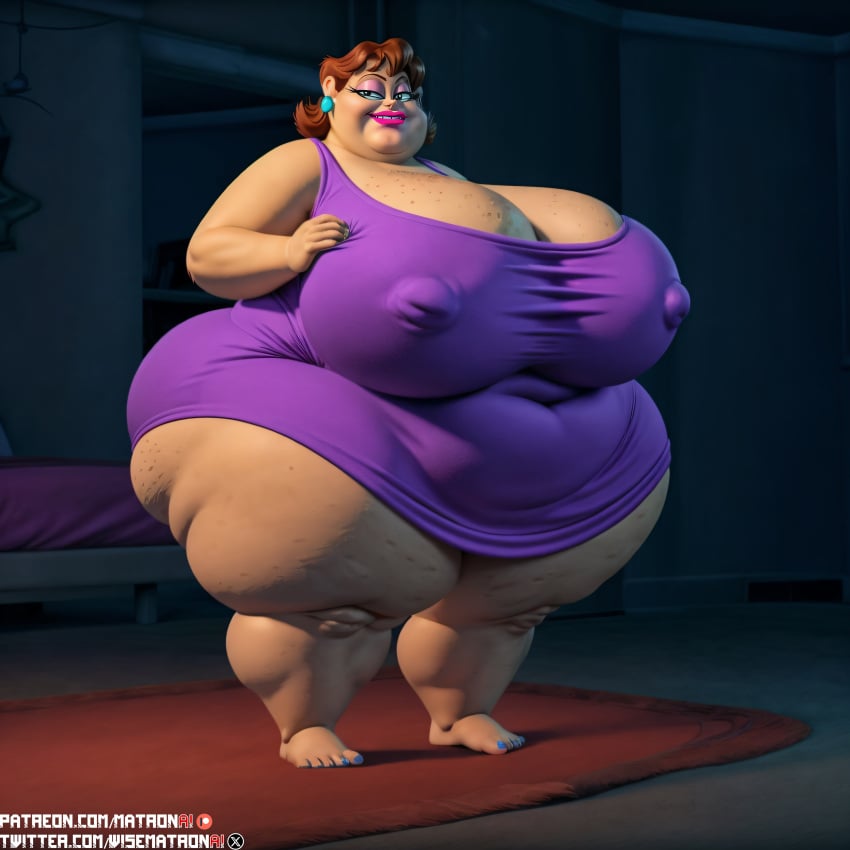 1girls 4k a_movie_of_eggs ai_generated bbw brown_hair chubby chubby_female fat fat_ass fat_butt female female_only highres hips hips_wider_than_shoulders huevocartoon huge_ass huge_breasts huge_hips human large_nipples lips lipstick massive_ass massive_breasts massive_butt massive_thighs matronai_(artist) mature mature_female mature_woman milf morbidly_obese morbidly_obese_female nipple_bulge nipples obese obese_female overweight overweight_female patreon patreon_username pinup senora_(una_pelicula_de_huevos) solo solo_focus ssbbw stable_diffusion thick thick_ass thick_hips thick_legs thick_thighs twitter_username una_pelicula_de_huevos wide_hips woman