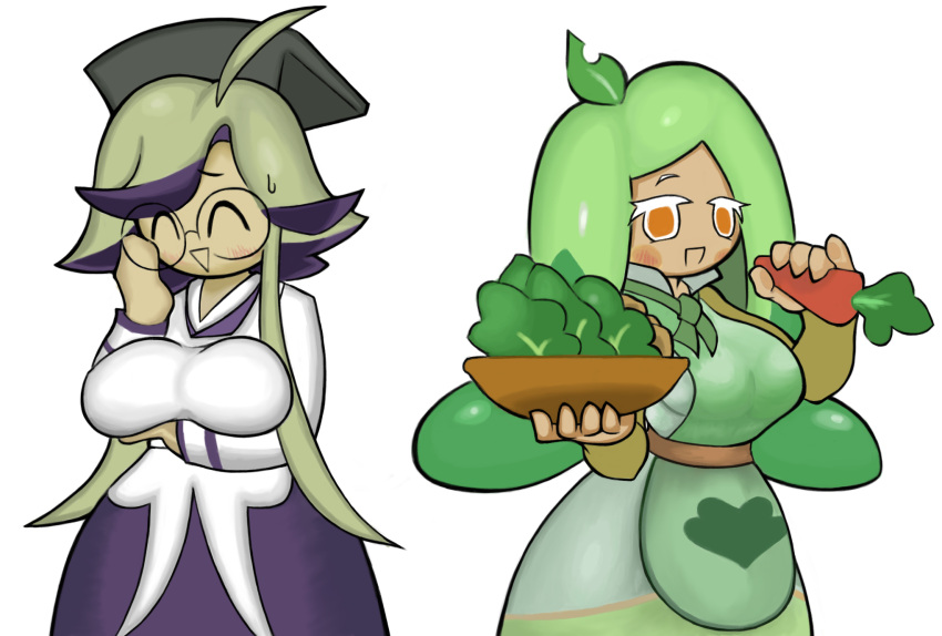 bellflower_cookie cookie_run cookie_run_ovenbreak nadare_number9 spinach_cookie tagme