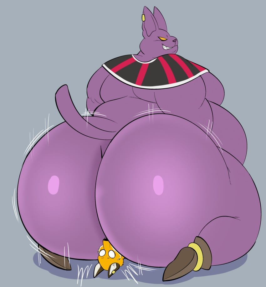 2023 alien anthro ass bed big_ass big_ass_(male) big_butt bottomless bubble_ass bubble_butt butt butt_focus champa clothed clothing domestic_cat dragon_ball dragon_ball_super facesitting fat_ass fat_butt felid feline felis fox hi_res huge_ass huge_butt hyper hyper_ass hyper_butt male male_only mammal massive_ass massive_butt megacoolbear_(artist) overweight overweight_male plump_ass plump_butt purple_body purple_skin shoes simple_background tail yellow_eyes