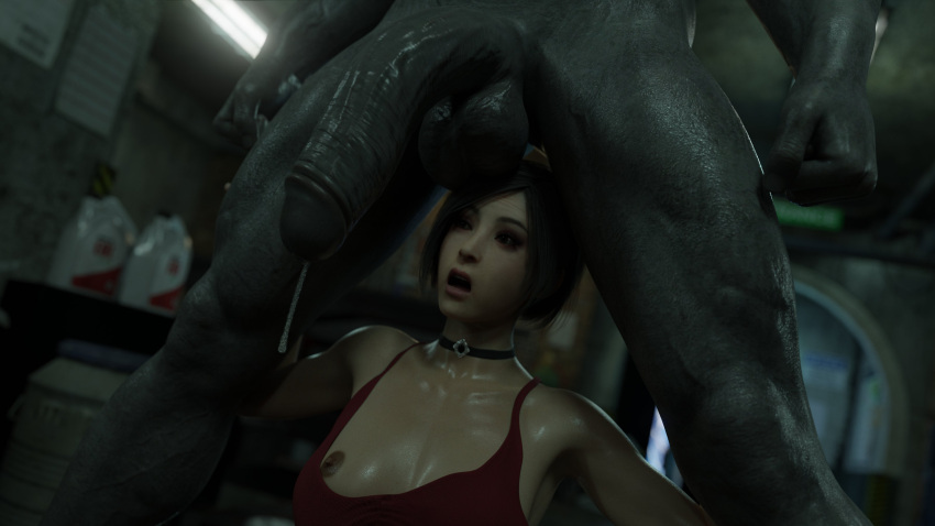 1boy 1boy1girl 1girls 1monster 3d 3d_(artwork) 3d_model ada_wong ada_wong_(adriana) asian asian_female balls_on_head ballsack big_penis bigger_male black_hair bob_cut breast_out breasts_out capcom choker clenched_fist clenched_hand clenched_hands cock_shock cock_worship couple dark_hair dominant dominant_male domination eyelashes eyeshadow female femsub gigantic_penis grey_skin head_between_legs huge_balls huge_cock huge_penis humanoid humanoid_penis interspecies interspecies_sex kneeling_female large_balls large_penis larger_male light-skinned_female light_skin lipstick looking_at_penis makeup male male/female medium_hair monster monster_cock monster_on_female monsterfucker mr_x muscular_male open_mouth penis penis_awe penis_over_head penis_worship precum precum_drip red_dress red_lipstick resident_evil resident_evil_2 resident_evil_2_remake shocked shocked_expression short_hair size_difference standing_male standing_male_sitting_female stephanie23 straight submissive_female top_pull top_pulled_down tyrant tyranted uncensored