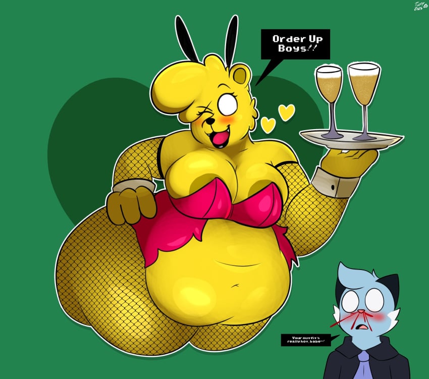 big_breasts breasts bunnysuit cleavage dewott female furry huge_breasts tagme thick_thighs tuffthecat wide_hips