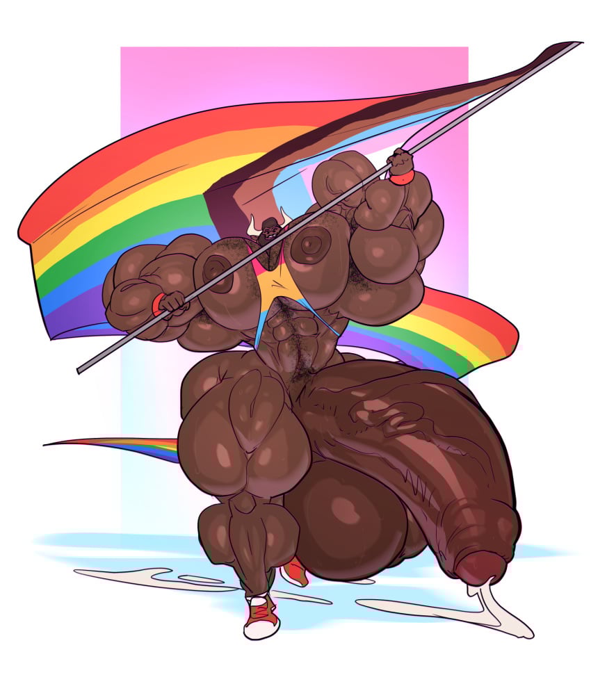 bara bara_tiddies bara_tits barazoku big_nipples bodybuilder cum furry gay hyper hyper_balls hyper_butt hyper_cock hyper_genitalia hyper_muscles hyper_penis male male_breasts male_only muscles muscular muscular_arms muscular_male muscular_thighs pride_colors pride_flag whatinsomnia