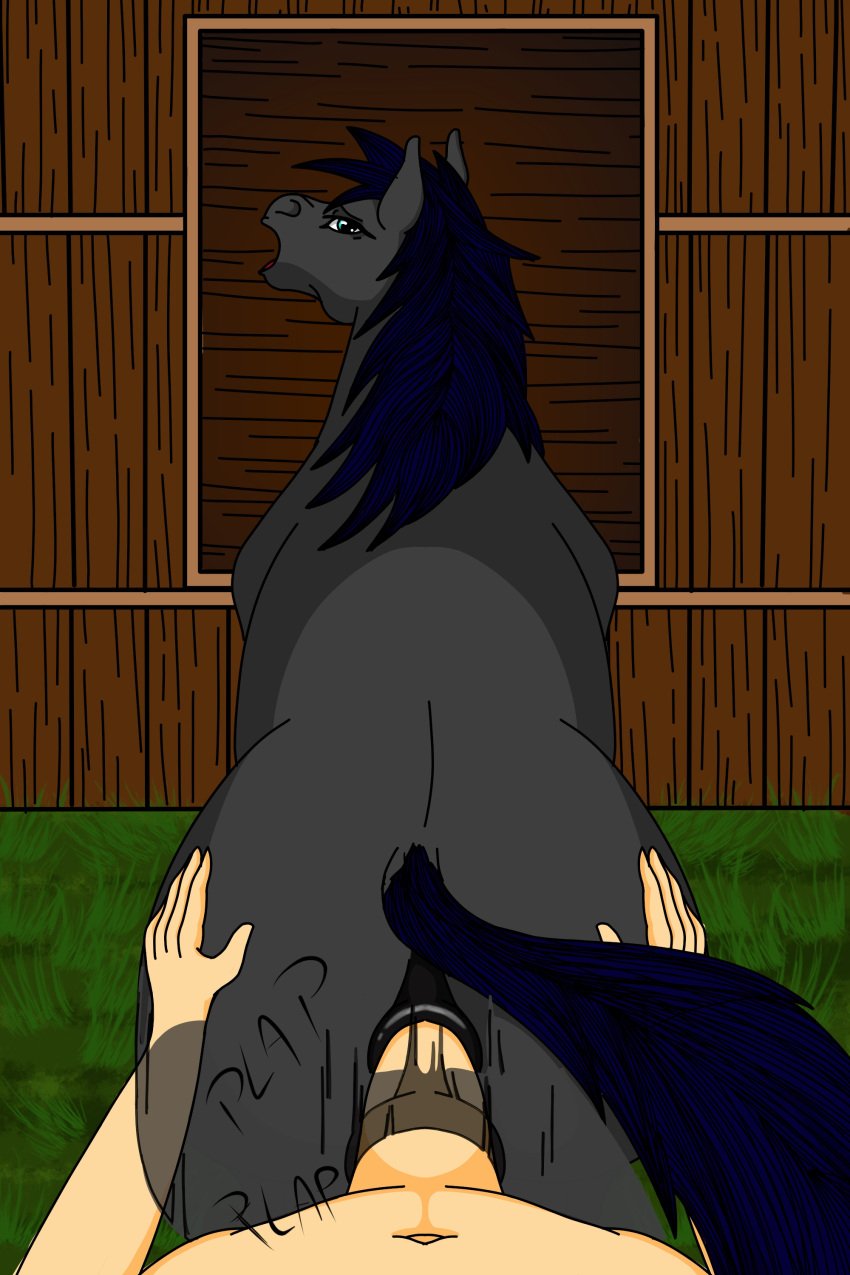 2:3 absurd_res anal anal_sex animal_genitalia anus ass digital_media_(artwork) doggy_style duo equid equine equine_anus equine_genitalia erection faceless_character faceless_male female female_penetrated feral feral_penetrated first_person_view from_behind_position fuckermare genitals hand_on_hip hi_res horse human human_on_feral humanoid interspecies looking_at_viewer looking_pleasured male male/female male_penetrating male_penetrating_female male_pov mammal motion_lines nude open_mouth penetrating_pov penetration penile penile_penetration penis penis_in_ass puffy_anus sex tail zoophilia