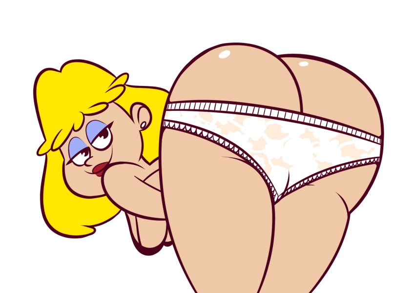 ass dat_ass female lookatthatbuttyo milf panties panties_down presenting rita_loud solo straight_hair the_loud_house white_panties