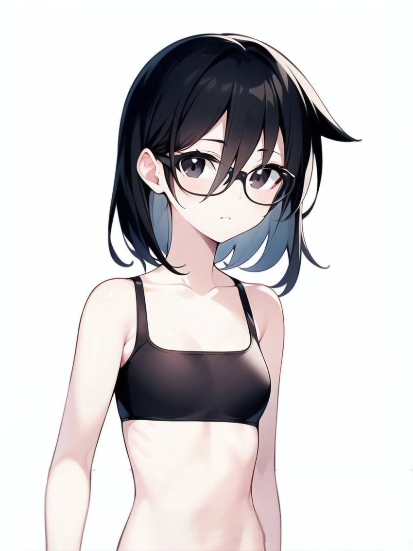 ai_generated bra glasses sports_bra tagme young